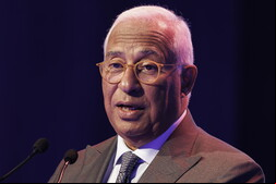 António Costa durante visita a São Paulo