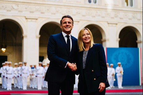 Cúpula entre Meloni e Macron no Palazzo Chigi durou mais de três horas