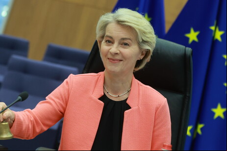 A presidente da Comissão Europeia, Ursula von der Leyen