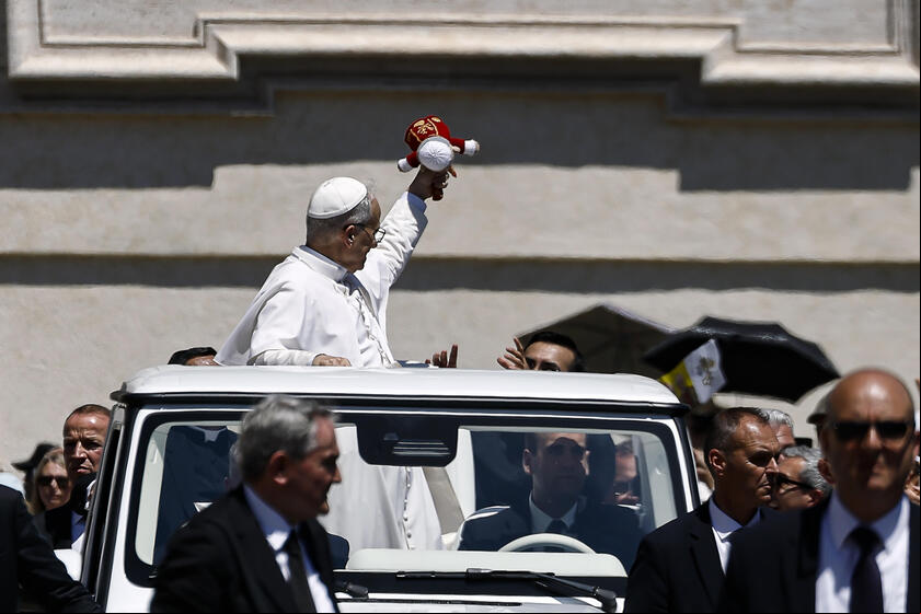 Papa durante audiência no Vaticano