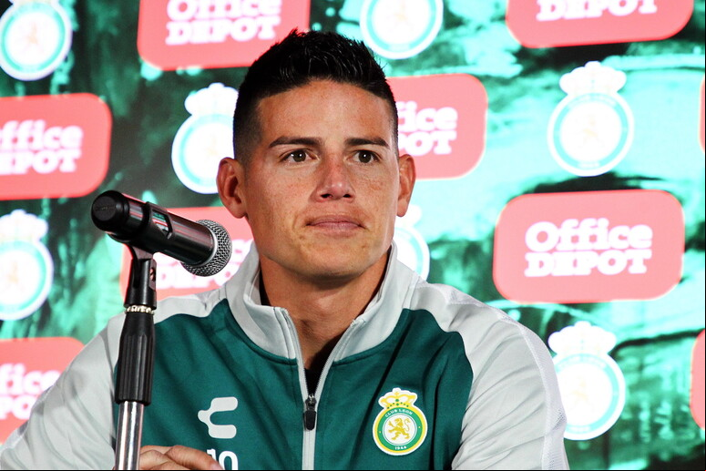 Jogos colombiano James Rodríguez é uma das estrelas do Club León, do México © ANSA/EPA
