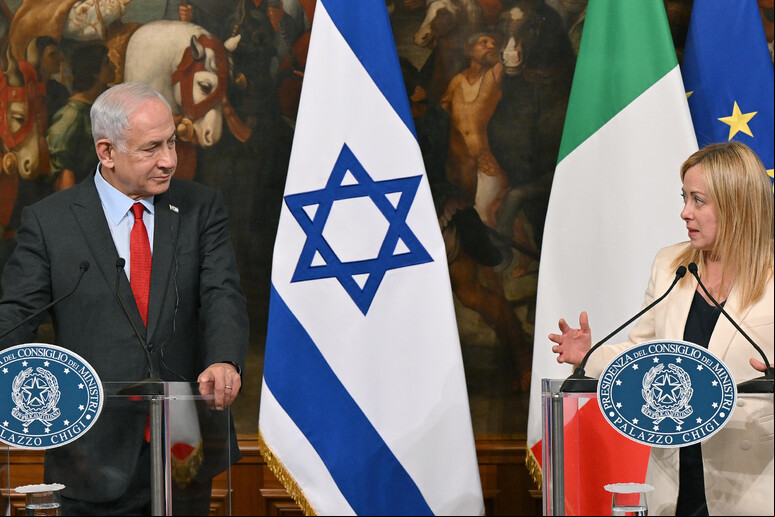 Meloni conversou com Netanyahu sobre crise no Oriente Médio - TODOS OS DIREITOS RESERVADOS